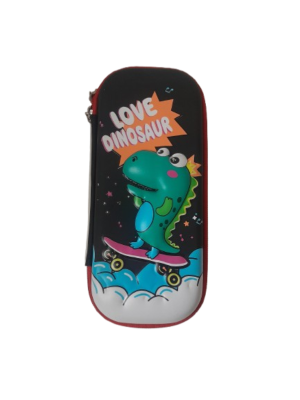 Producto - Dinosaurio Cartuchera Canopla Rigida Eva 3d (negro)