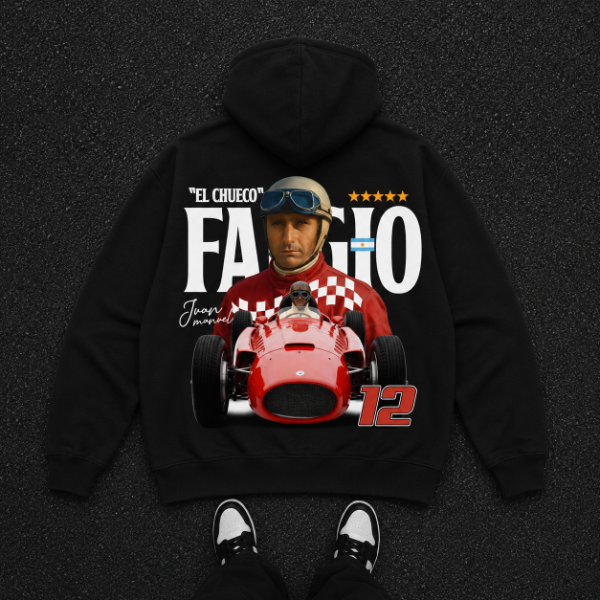 Producto - Buzo Oversize Fangio "El Chueco" - Heritage Edition