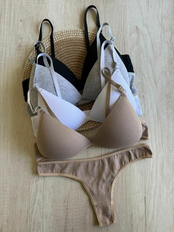 Producto - Conjunto triangulo soft algodón con less