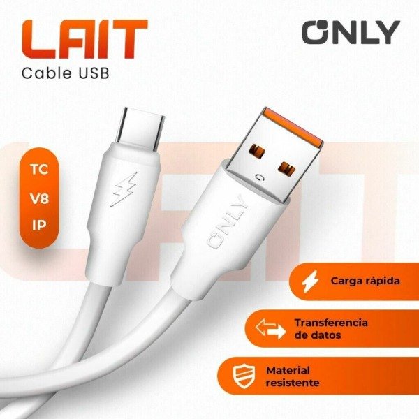 Producto - CABLE USB LIGHTNING  LAIT ONLY