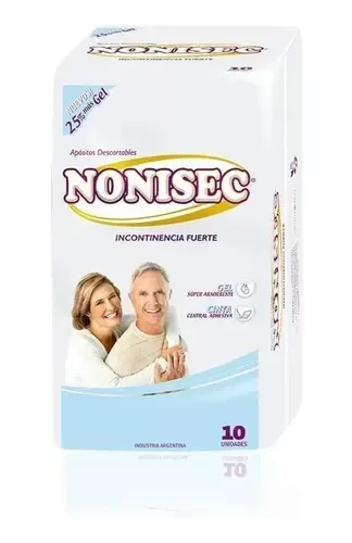 Producto - NONISEC APOSITO INCONTINENCIA FUERTE X 10