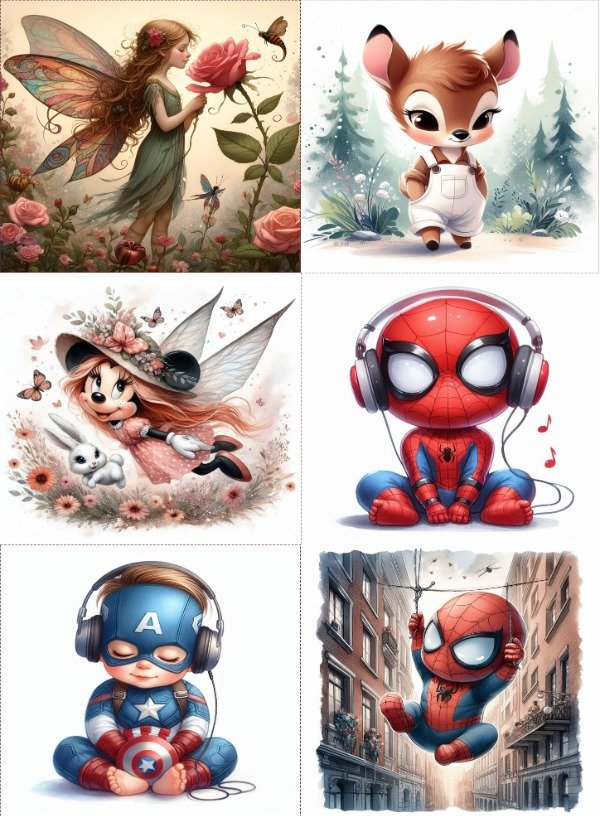 Producto - Mix de Hadas y Mini Super Heroes-Plantilla Digital