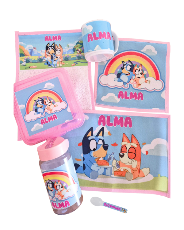 Producto - Set De Jardín Personalizado 7 Piezas - Taza + Cuchara + Botella + Tupper