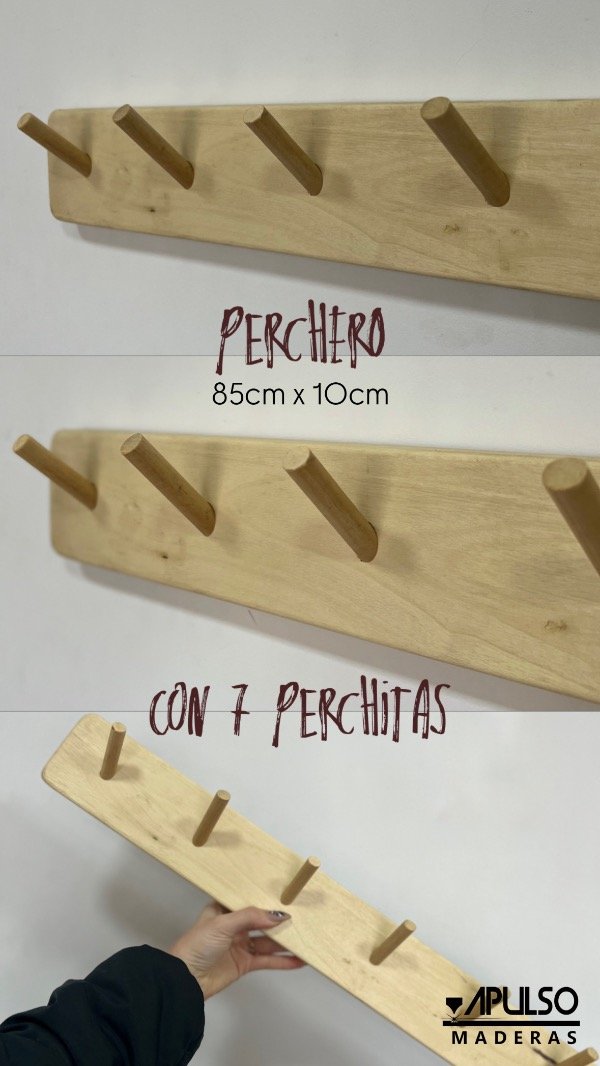 Producto - PERCHERO CON 7 PERCHITAS
