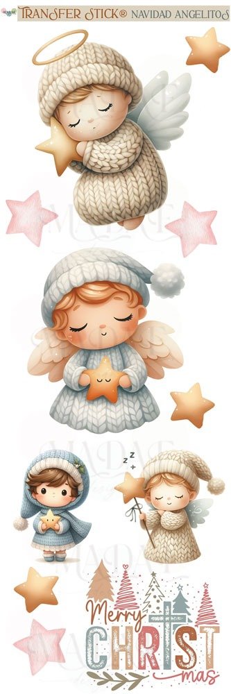 Producto - TRANSFER STICK NAVIDAD ANGELITOS