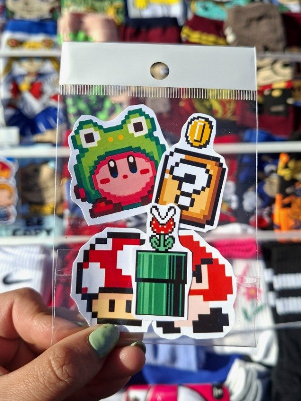 Producto - Stickers elementos Mario Bros