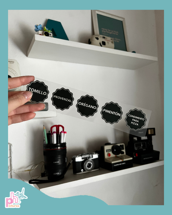 Producto - stickers para condimentos - dtf uv - 1