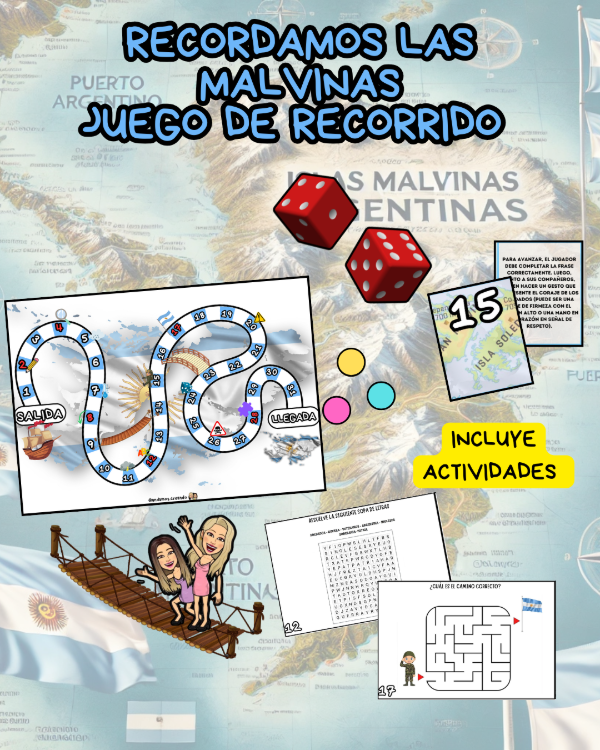 Producto - JUEGO DE RECORRIDO RECORDANDO LAS MALVINAS