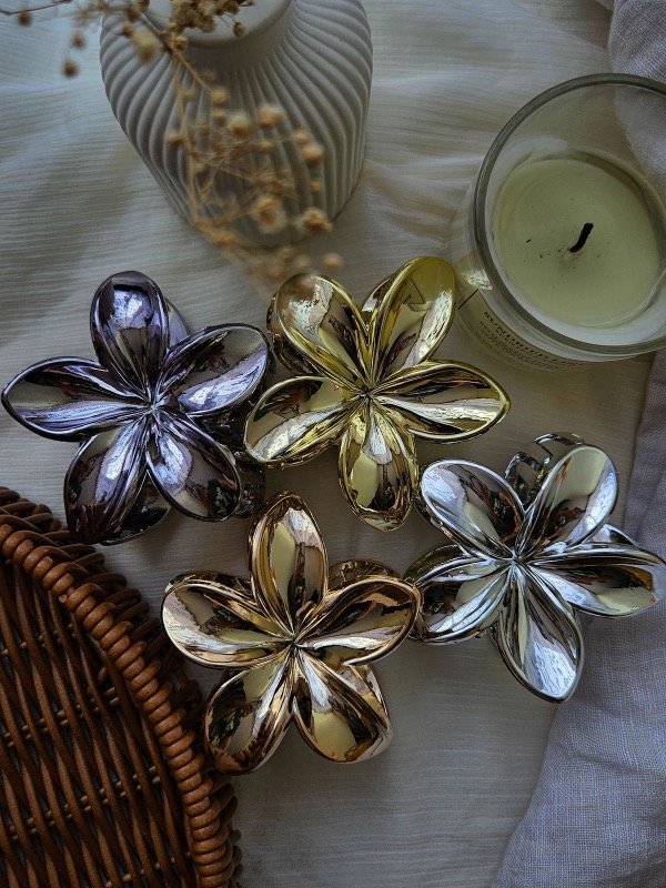 Producto - Broches flores metalizadas - 0