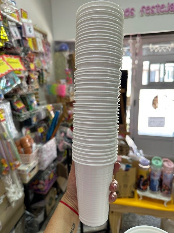 Producto - Vaso blanco descartables 330cc x 50 unidades