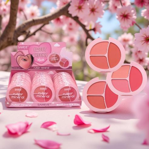 Producto - PALETA DE RUBOR X3 TONOS - SANIYE