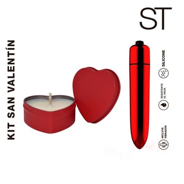 Producto - Kit vibrador + vela Sex Therapy