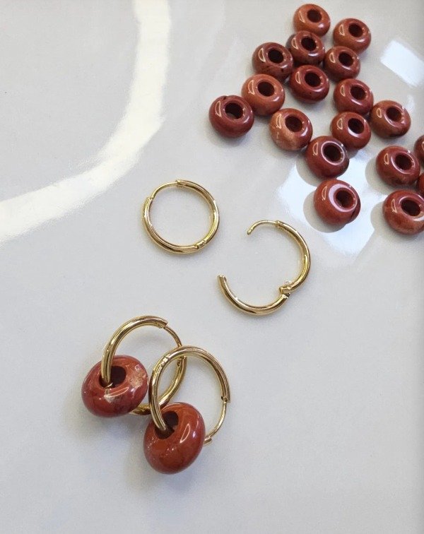 Producto - Argollas Jade Rojo Gold