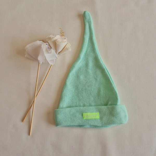 Producto - Gorrito nudo de algodón  aqua