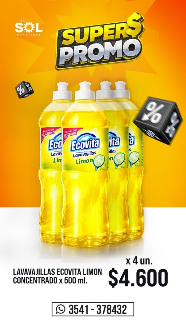 Producto - Promo detergente Ecovita x4