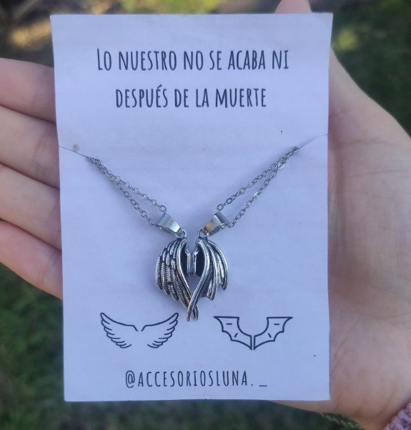 Producto - Collares ANGEL Y DEMONIO
