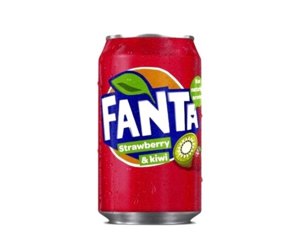 Producto - Fanta de frutilla y kiwi 330ml