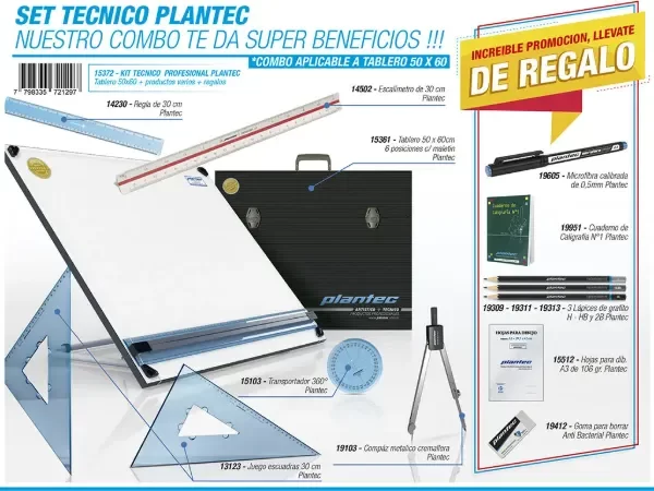 Producto - Kit técnico Plantec profesional 50x60