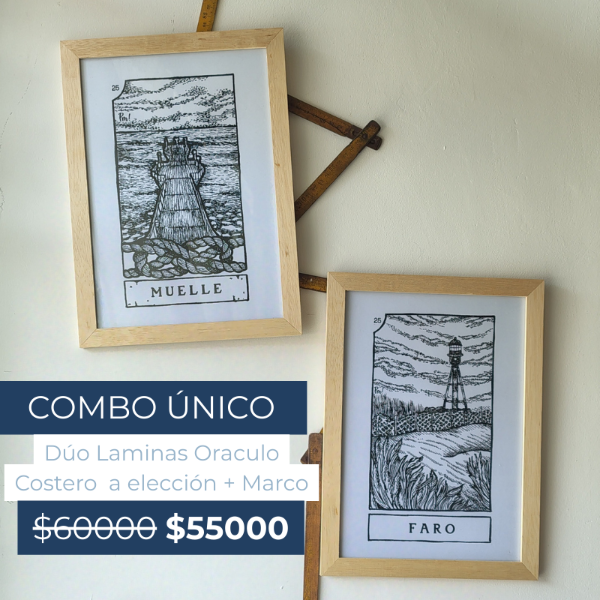 Producto - DUO DE CUADROS ORACULO COSTERO 20x30