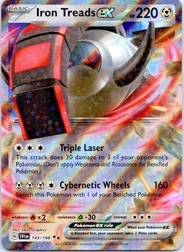 Producto - Iron Treads ex - 143/198 - Scarlet and Violet - Holo