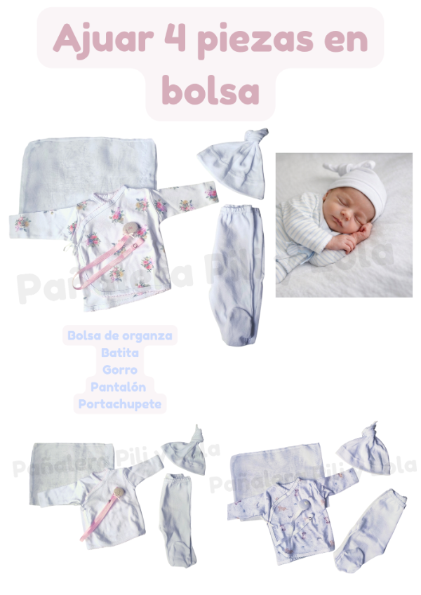 Producto - Ajuar en bolsita de organza