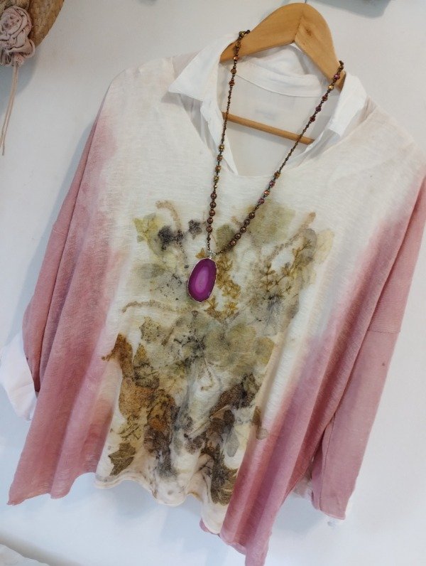 Producto - Remerón ECOPRINT hilo manga 3/4  ROSÉ