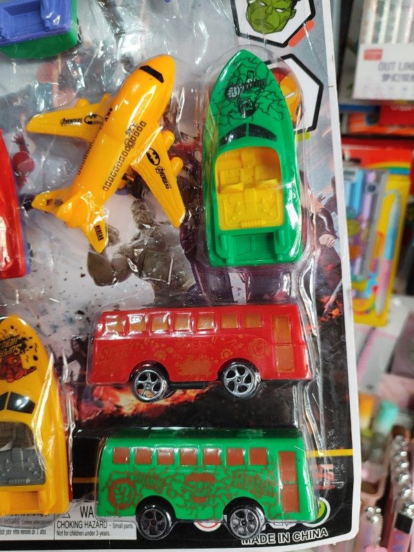 Producto - Set Vehiculos Autos Superhéroes Avengers x 12 - 2