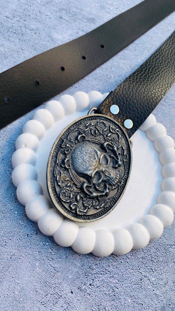 Producto - CINTURON CALAVERA BLACK