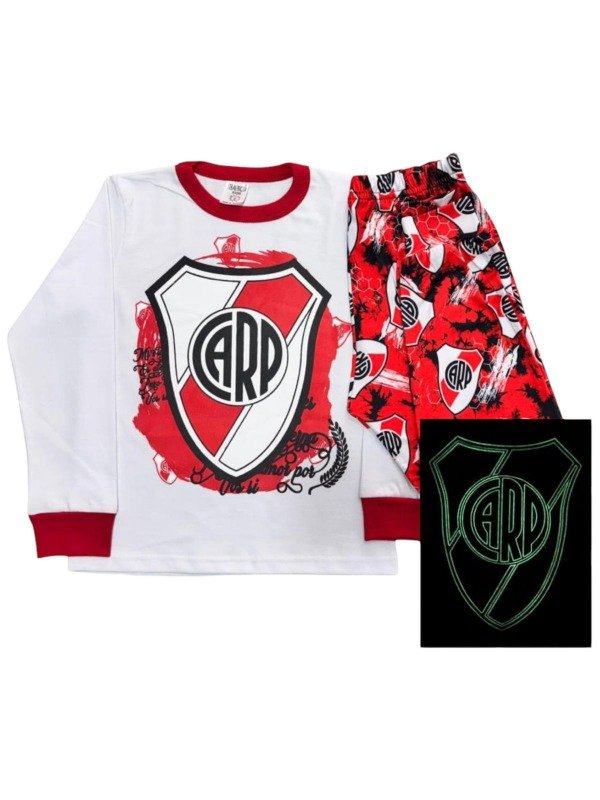 Producto - PIJAMA RIVER PLATE LUMINOSO EN LA OSCURIDAD
