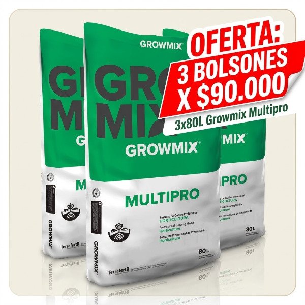 Producto - PROMO 3 BOLSONES GROWMIX 80LT
