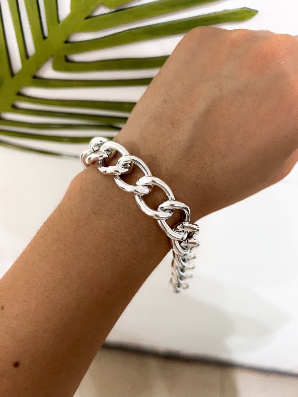 Producto - Pulsera eslabón grueso aluminio