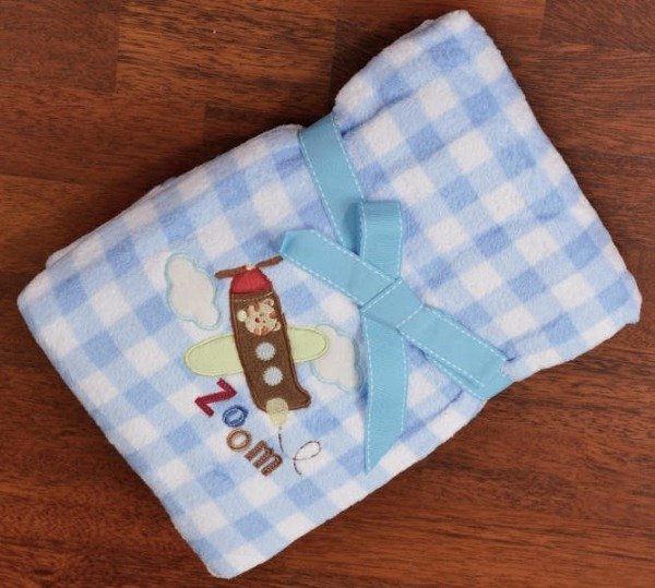 Producto - Frazada de Cuna Flannel bordada 110 x 140 cm