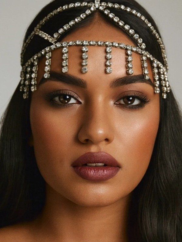 Producto - Head piece strass flecos cruzado