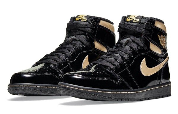 Producto - Nike Air Jordan 1 High Black Metallic Gold