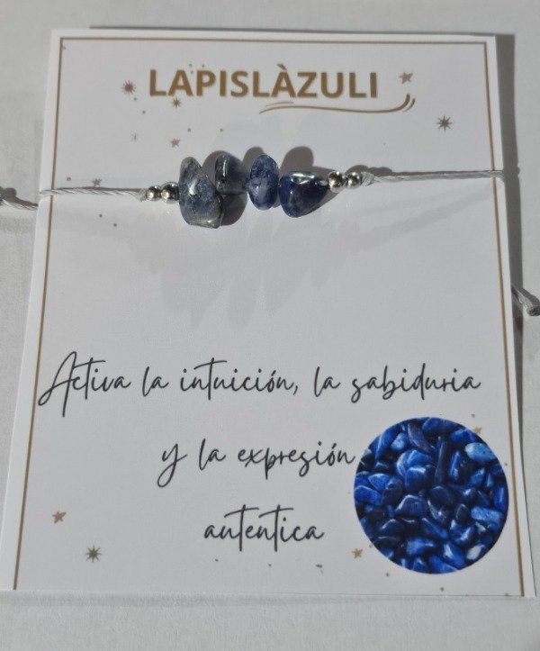 Producto - Pulsera hilo escalla Lapislazuli