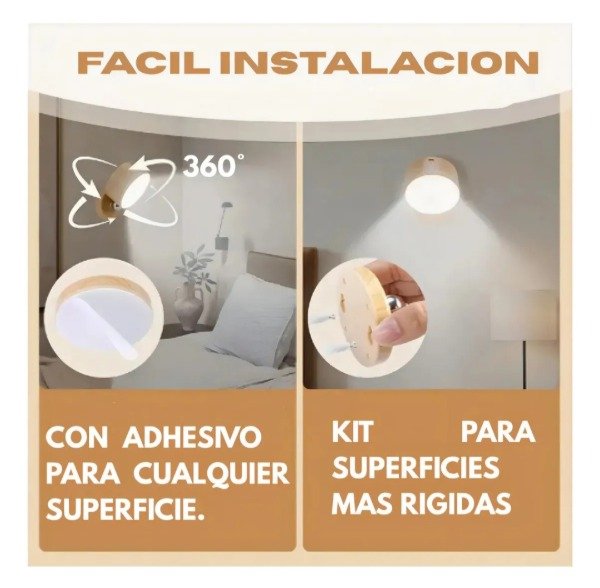 Producto - Lampara Táctil Led de Pared Inalambrica