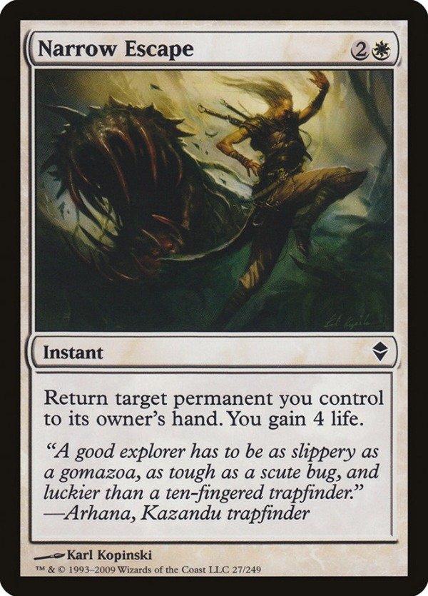 Producto - Narrow Escape  Zendikar