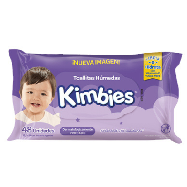 Producto - Kimbies toallitas húmedas x 48u.