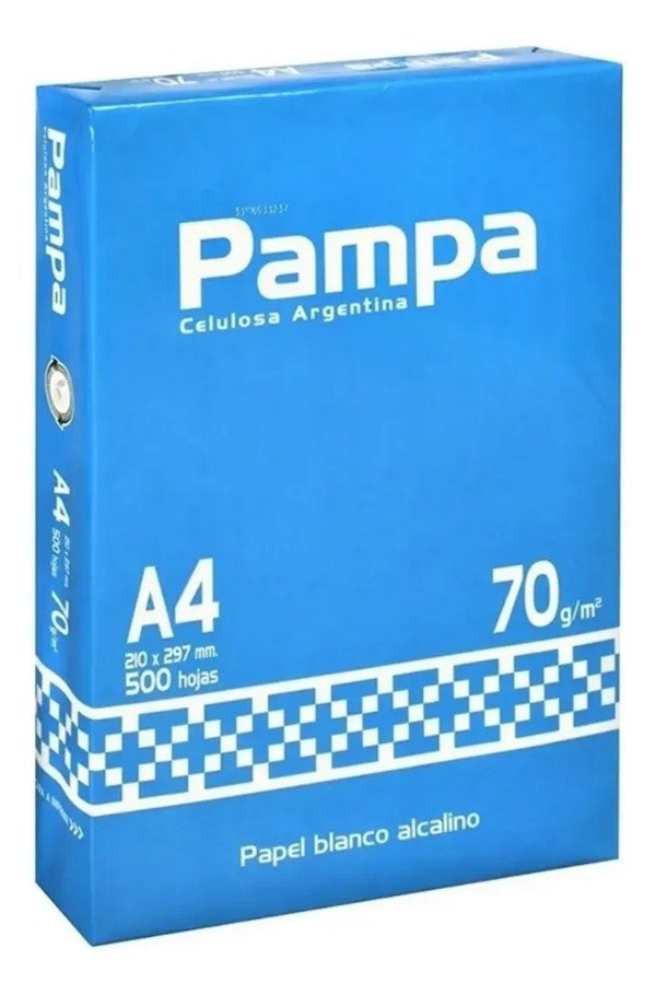Producto - Resma Pampa A4 70 G Papel Blanco 500 Hojas
