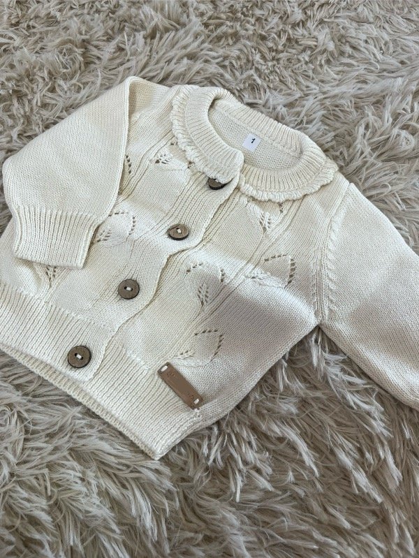 Producto - CAMPERA DE HILO HOJAS BEBA