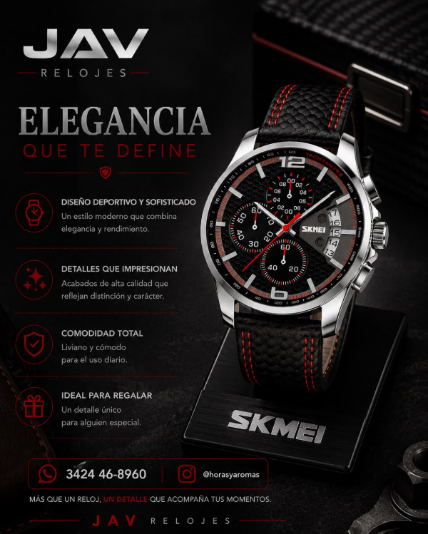 Producto - Reloj Skemi Cronografo - Hombre Deportivo cuero