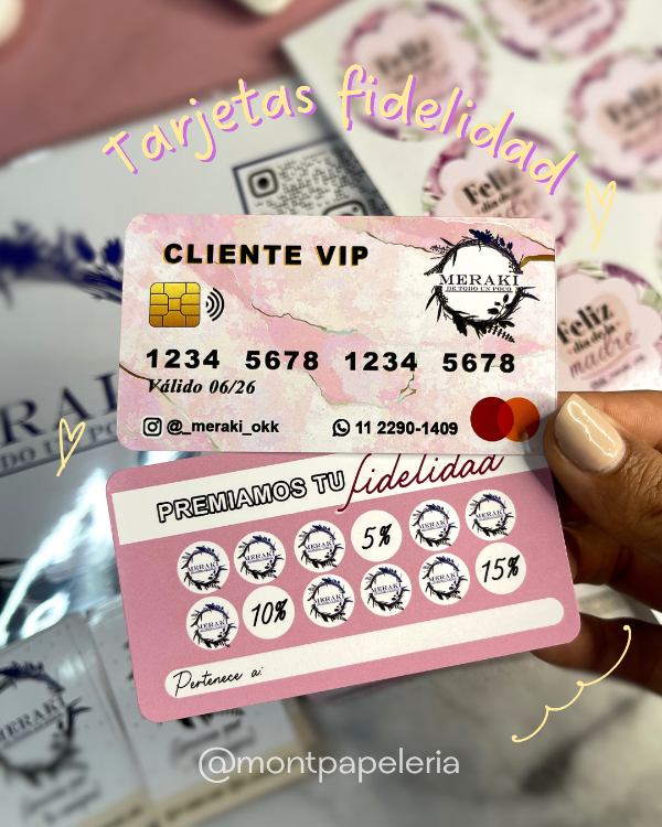 Producto - Tarjetas Fidelidad Clientes