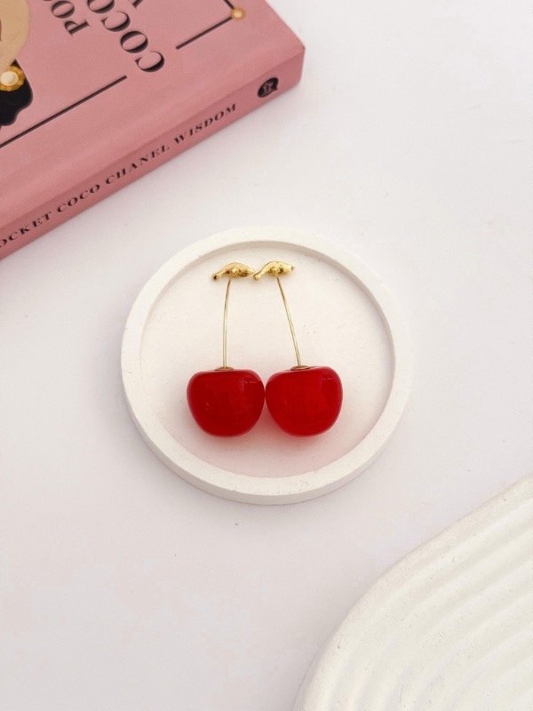 Producto - Aros cereza colgante