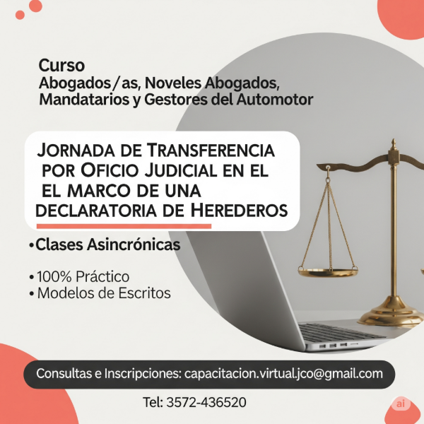 Producto - Transferencia por Oficio Judicial en el marco de una Declaratoria de herederos