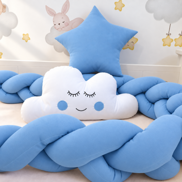 Producto - Set de Chichoneras para Cuna Paulina (Celeste) - 3