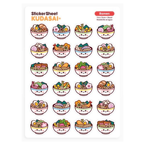 Producto - Sticker Sheet - Ramen