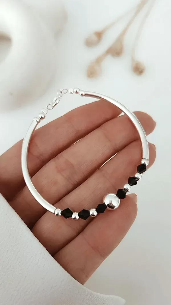 Producto - Pulsera barra xl y cony negro P925