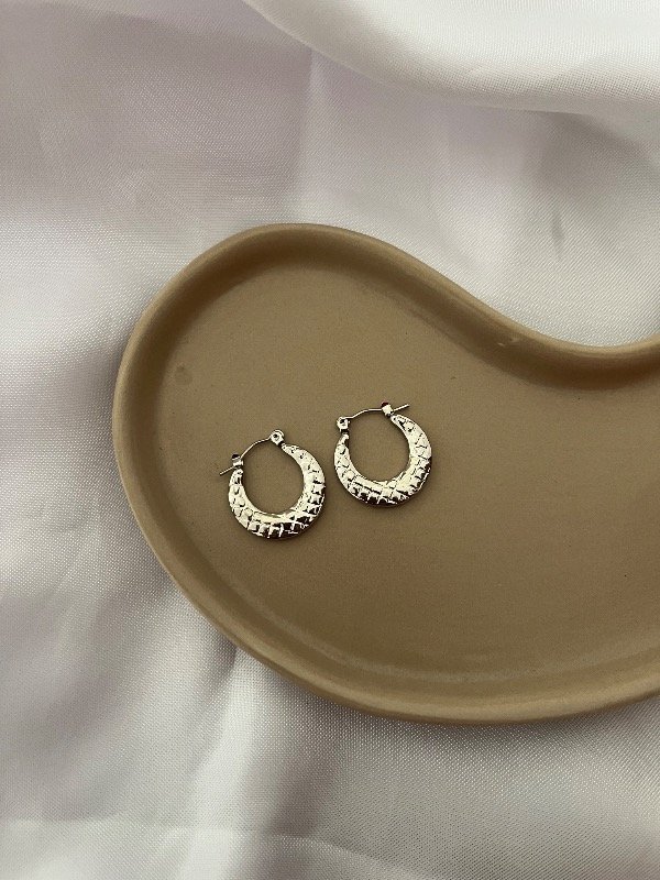 Producto - Aros argolla medialuna - acero