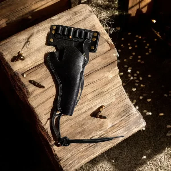 Producto - funda estilo cowboy para revolver caño corto