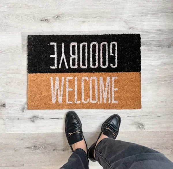 Producto - Felpudo Welcome-goodbye
